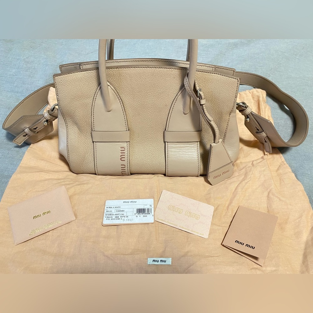 Authentic Miu Miu Pink Crossbody Bag